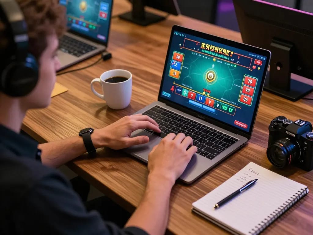Engaging in an online blackjack game on mm88 reisen, showcasing strategy and excitement.