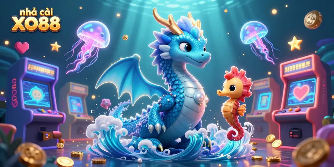 Experience excitement with nhà cái XO88 through a dynamic casino-themed 3D illustration.