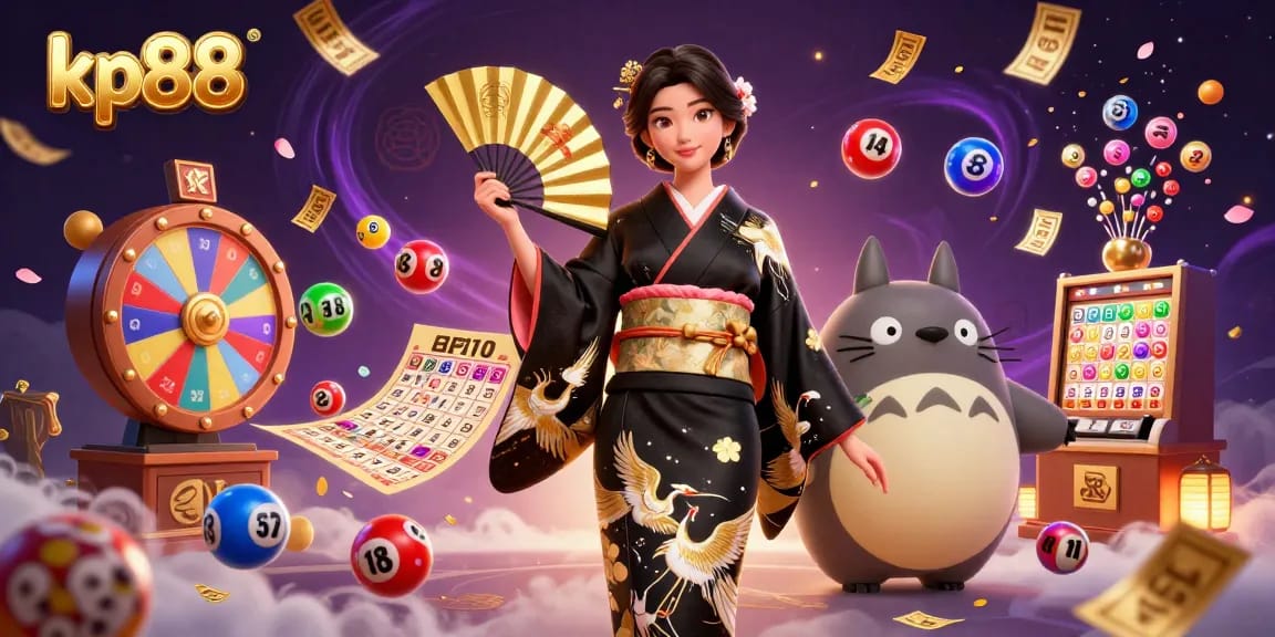 Experience the excitement of kp88 casino with vibrant lottery balls and a captivating atmosphere.