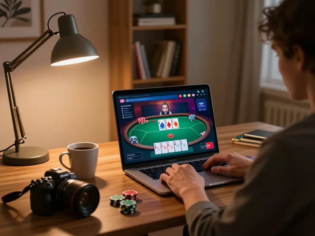 Players enjoy online poker with Lucky88 uy tín on their laptops while managing bankroll responsively.