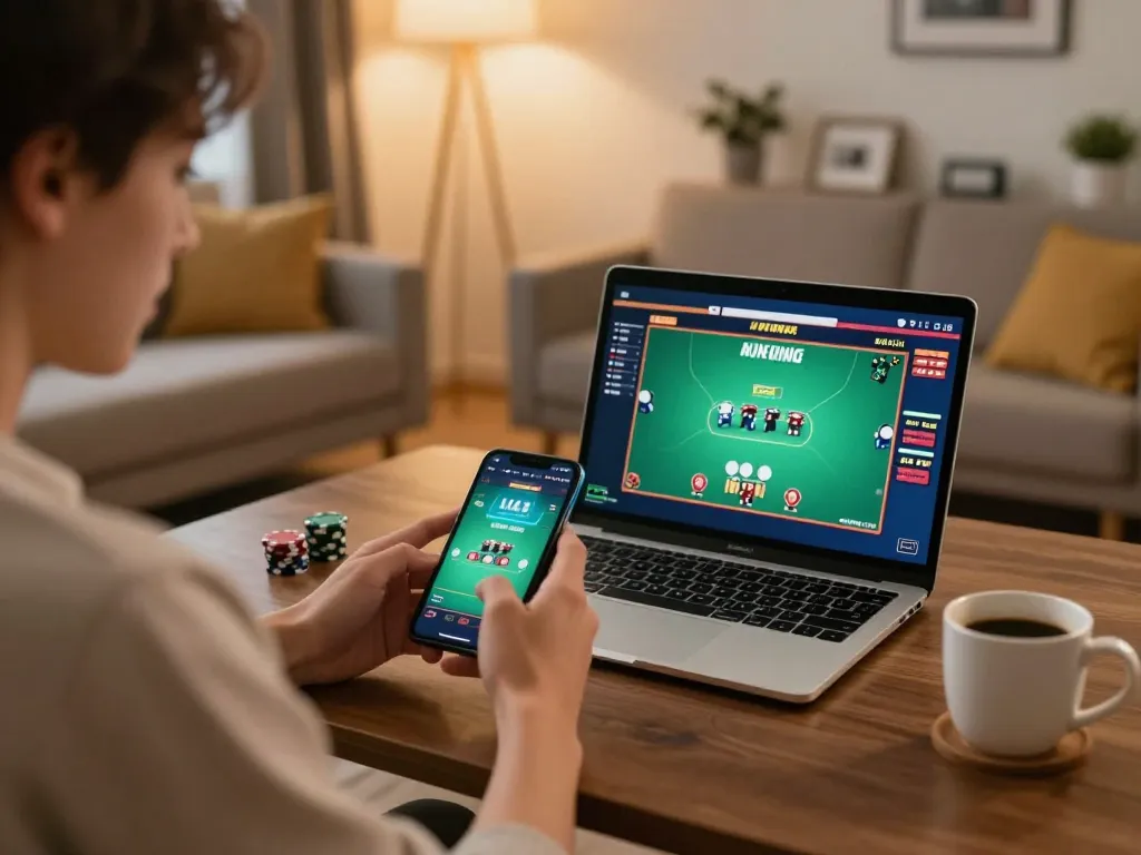 Place bets responsibly on Link Da88 chính thức from a cozy home gaming setup.