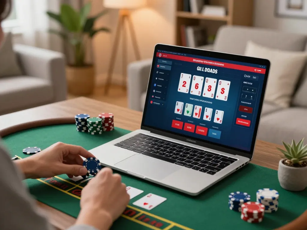 Place bets at the Website Rik88 during an engaging online blackjack game.