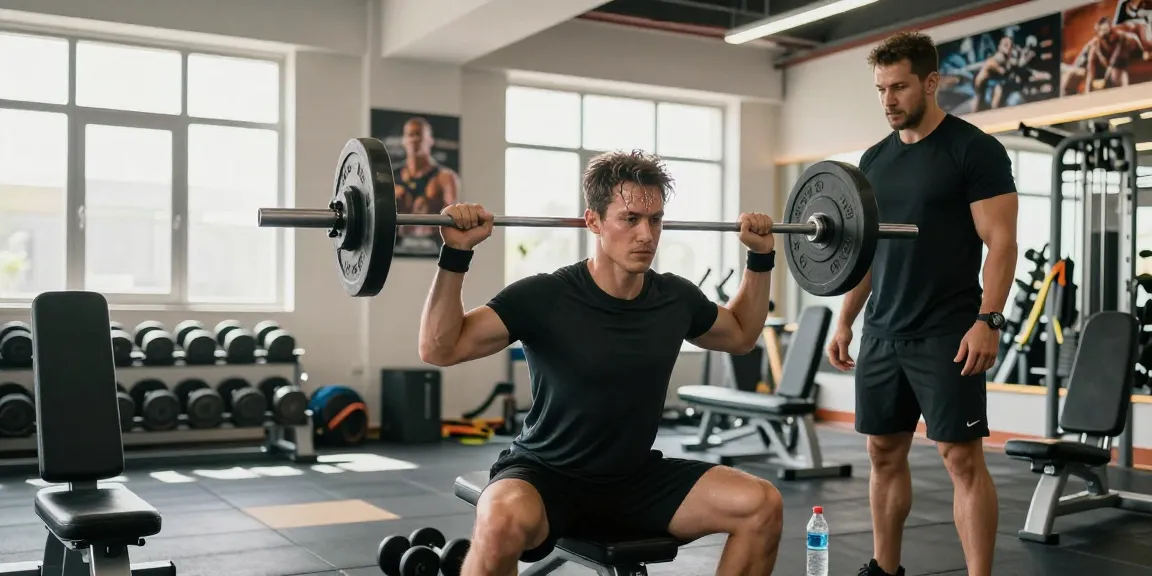 Prime Pharma Steroiden used by dedicated athletes in a bright gym during a weightlifting session.