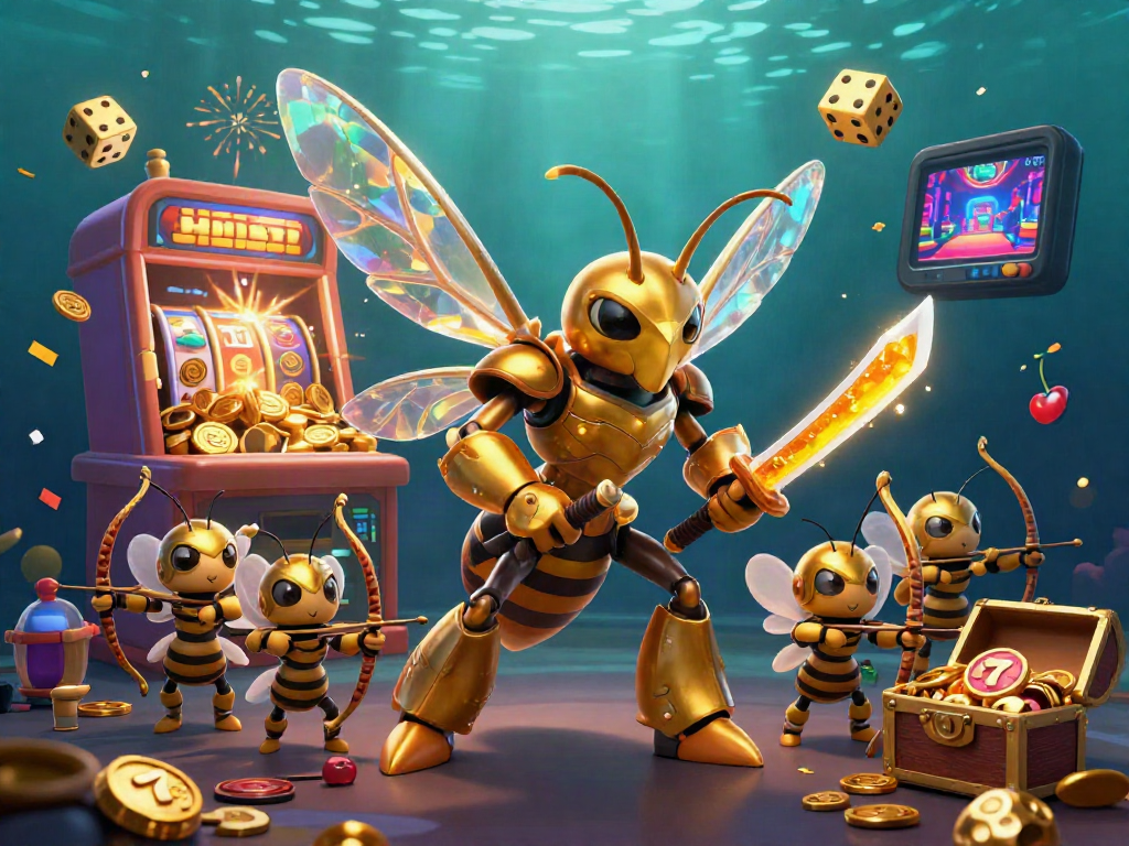 Embark on thrilling adventures with 78win love as the golden hornet warrior and bee archers conquer the casino!