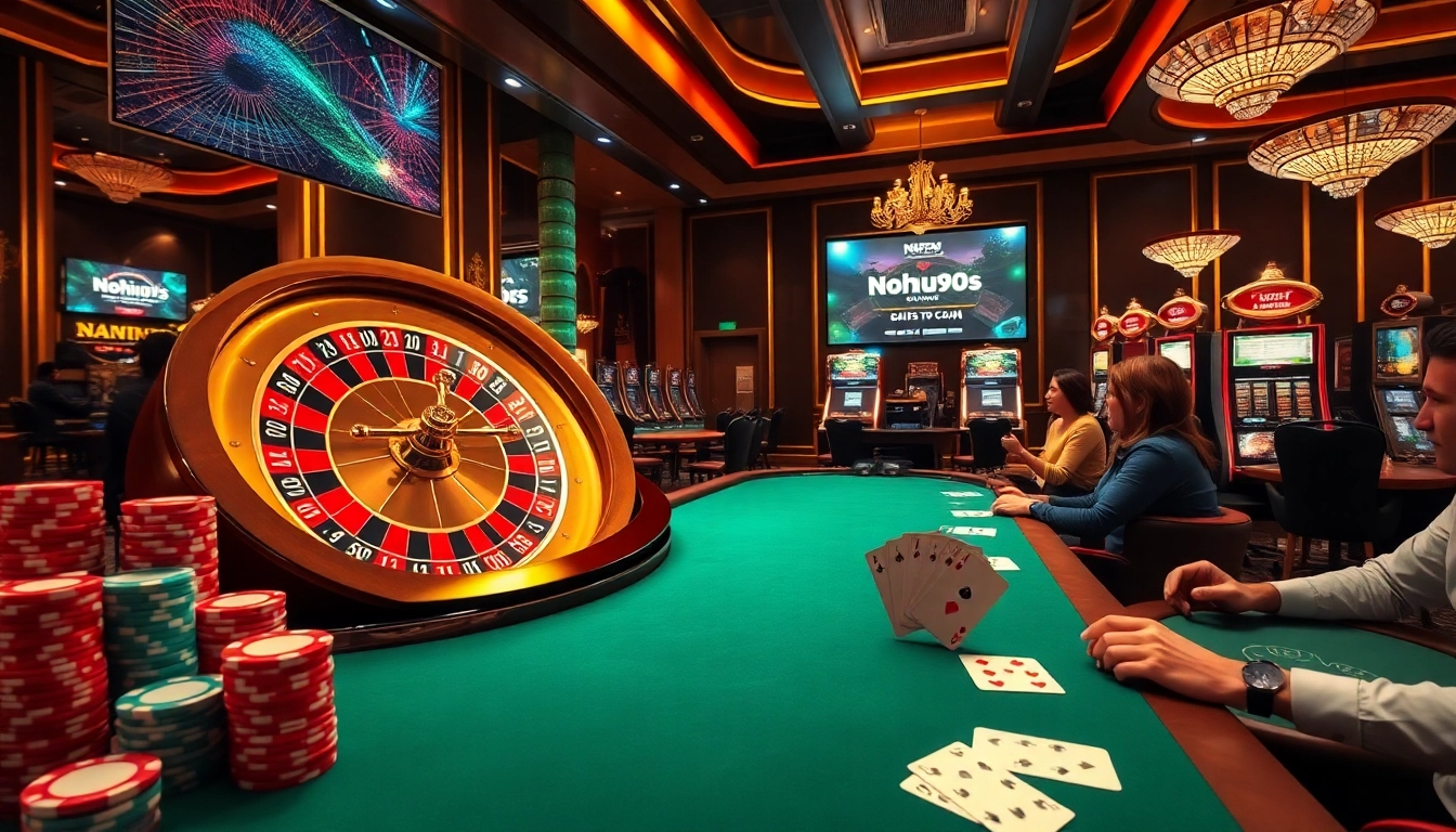 Experience the thrill of winning at https://nohu90s.it.com/ in a vibrant casino atmosphere.