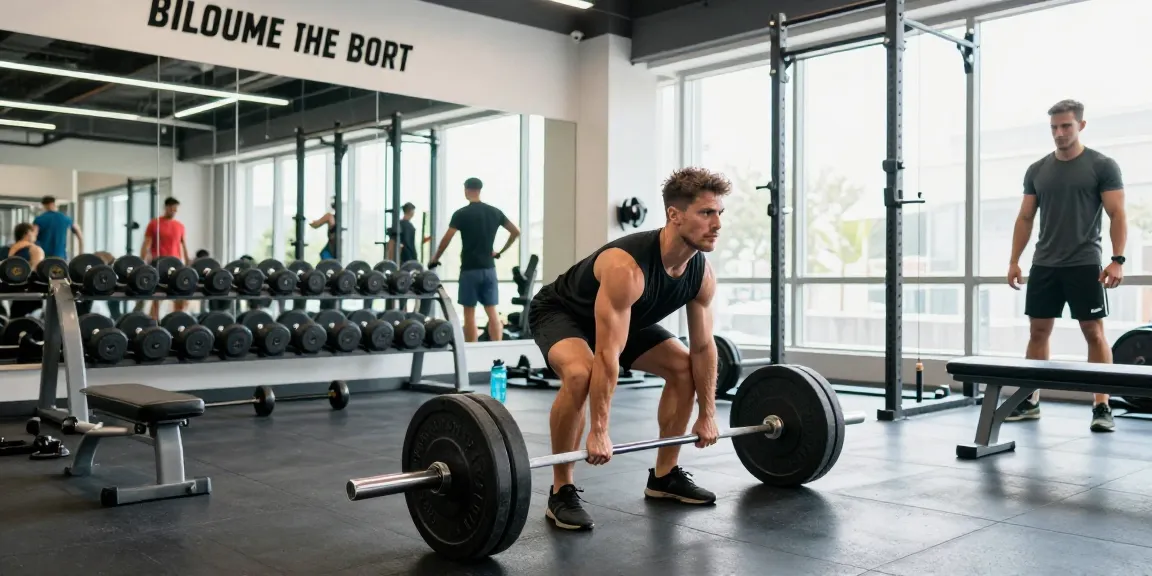 Bodybuilder lifting weights in a gym representing Prime Pharma Steroiden usage for enhanced performance.