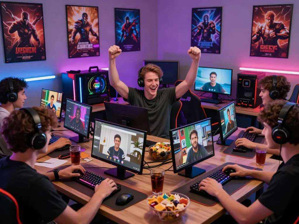 Exciting gaming scene showcasing players enjoying five88 online games with vibrant atmosphere.