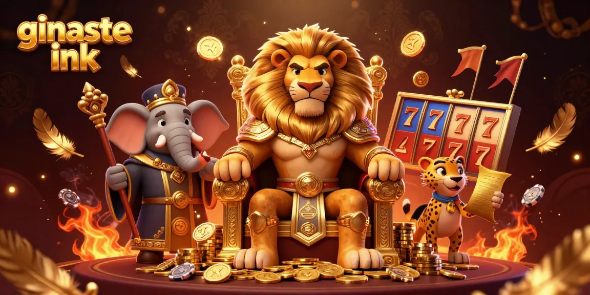 Experience thrilling gameplay at ginaste ink with vibrant 3D characters in a dynamic casino setting.