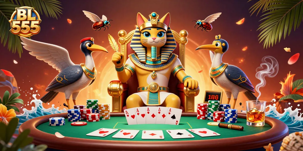 Engage with thrilling casino action featuring BL 555 in a vibrant 3D scene.