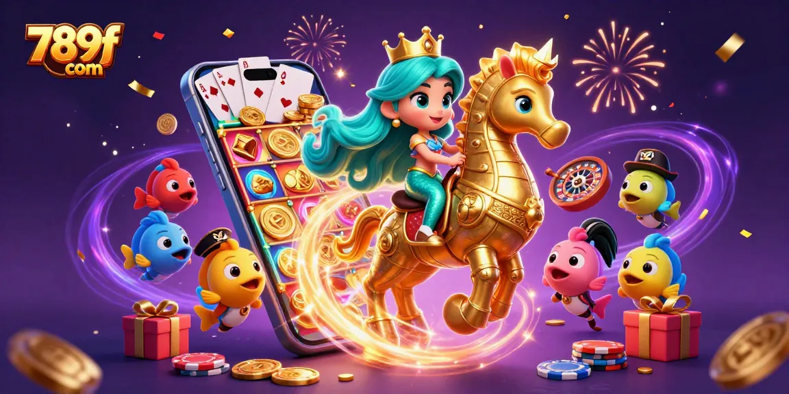Engage in thrilling gaming action with 789f com, featuring a vibrant casino scene full of excitement.