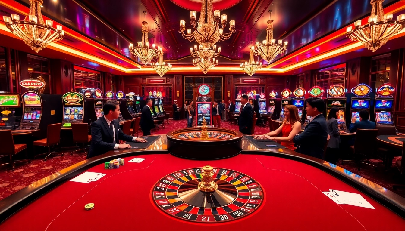 Exciting gameplay scene at https://red88.hot/ showcasing players winning at blackjack and slots.