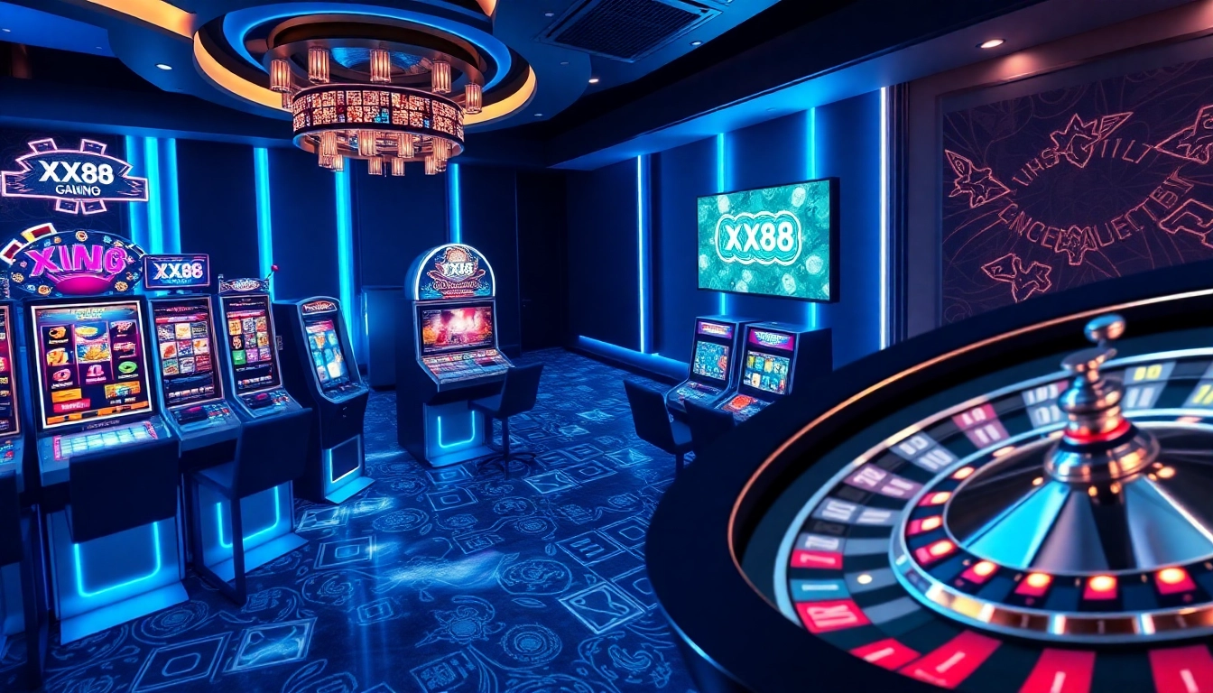 Engage with thrilling blackjack action at XX88 casino with vibrant graphics and sleek table design.