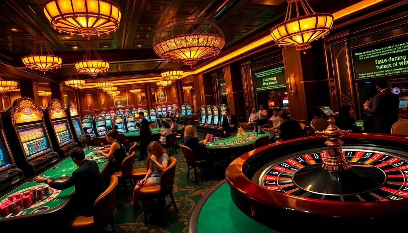 The hidden wiki reveals exciting gambling opportunities at a luxurious casino filled with slot machines and poker tables.