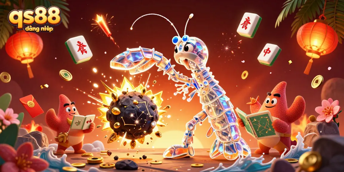 Experience qs88 đang nhap with galactic samurai and vibrant casino-themed elements in a dynamic casino scene.