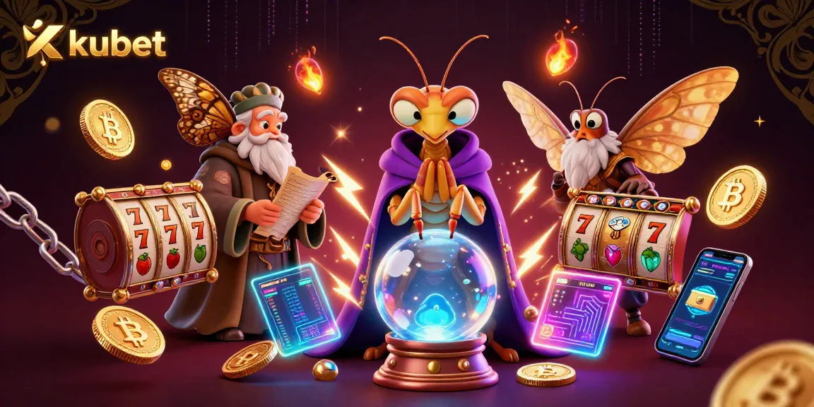 Experience thrilling kubet gameplay with vibrant slot reels and mystical characters.
