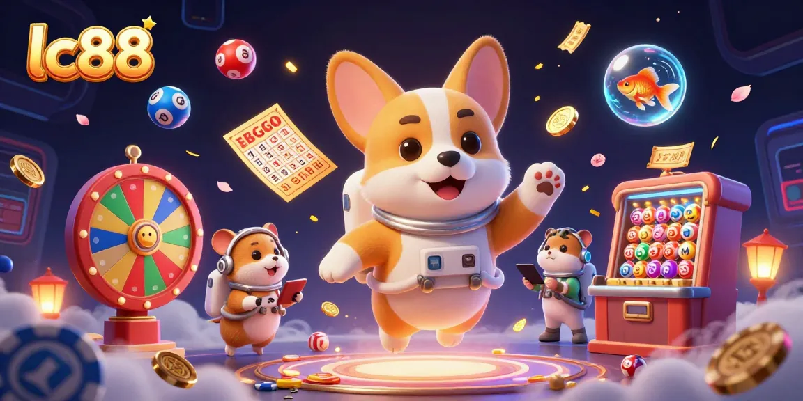 Experience the excitement at lc88 with vibrant casino elements and cartoon characters in dynamic action.